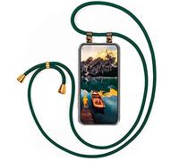 moex Collana per Xiaomi 13 con cinturino rimovibile, custodia con catena a tracolla, cordino per cellulare con cordino, collana per cellulare, colore verde