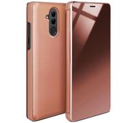 moex® Cover sottile compatibile con Huawei Mate 20 Lite | trasparente a display acceso/lucida, Oro rosato