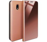 moex® Cover sottile compatibile con Samsung Galaxy J3 (2017) | trasparente a display acceso/lucida, Oro rosato