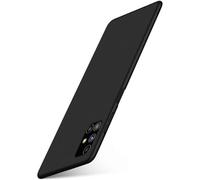 moex Cover Ultra-Sottile Compatibile con Samsung Galaxy M51 | Rigida/Anti-graffio, Nero Metallico