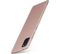 moex® Cover Ultra-Sottile Compatibile con Samsung Galaxy Note10 Lite | Rigida/Anti-graffio, Oro-Rosato Metallico
