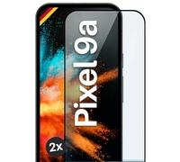 moex CurveProtect - Pellicola protettiva in vetro temperato per Google Pixel 9a, Full Screen senza bordi, tutto lo schermo completamente coperto, pellicola protettiva in vetro curvo 3D, 2 pezzi