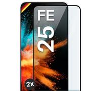 moex CurveProtect - Pellicola protettiva in vetro temperato per Samsung Galaxy S25 FE Full Screen senza bordi, tutto lo schermo completamente coperto, pellicola protettiva in vetro curvo 3D, 2 pezzi
