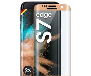 moex CurveProtect - Pellicola protettiva in vetro temperato per Samsung Galaxy S7 Edge Full Screen senza bordi, tutto lo schermo completamente coperto, pellicola protettiva in vetro curvo 3D