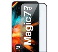 moex CurveProtect - Pellicola protettiva per Honor Magic7 Pro, pellicola protettiva per schermo Full Screen senza bordi, completamente coperta, pellicola protettiva in vetro curvo 3D, 2 pezzi, colore