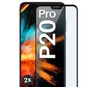 moex CurveProtect - Pellicola protettiva per Huawei P20 Pro, pellicola protettiva Full Screen senza bordi, completamente coperta, pellicola protettiva in vetro temperato 3D, colore: Nero
