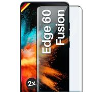 moex CurveProtect - Pellicola protettiva per Motorola Edge 60 Fusion, pellicola protettiva Full Screen senza bordi, tutto lo schermo completamente coperto, pellicola protettiva in vetro curvo 3D, 2