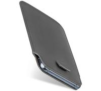 moex Custodia a inserimento per iPhone 17 Pro/18 Pro, ultra sottile, in pelle PU, protezione completa a 360°, grigio