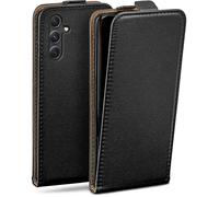 moex Custodia a libro per Samsung Galaxy A54 5G, con protezione a 360 gradi, con pellicola protettiva, in pelle PU, colore: Nero