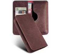 moex Custodia a portafoglio per Honor Magic V3, con scomparto per carte di credito, in pelle vegana, a portafoglio, con protezione a 360 gradi, colore: rosso vino