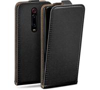 MoEx Custodia a Portafoglio per Xiaomi Mi 9T / Mi 9T PRO, Pieghevole, Protezione Completa a 360 Gradi, Pelle vegana, Custodia per Cellulare con Chiusura Verticale, Magnetica, Profondo - Nero