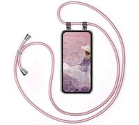 moex Custodia con cordino rimovibile per Google Pixel 10a, con catena da appendere, lunghezza 155 cm, in tessuto, colore oro rosa