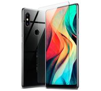 MoEx Custodia in Silicone Compatibile con Xiaomi Mi Mix 2S [360 Gradi] Pellicola Protettiva in Vetro con Cover Posteriore Trasparente per telefoni cellulari Compatibile con Xiaomi Mi Mix 2 S