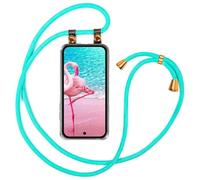 moex Custodia per cellulare per Google Pixel 10a, con cordino rimovibile, per cellulare con catena da appendere, lunghezza 155 cm, colore turchese