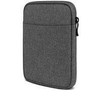 moex Custodia per eBook Kobo Clara BW con cerniera e scomparto per accessori, in tessuto e-reader Sleeve morbida imbottita, custodia protettiva minimalista Dash Case, grigio scuro