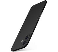 moex Custodia per iPhone 16, ultra sottile, con protezione elevata della fotocamera, sottile, sottile, minimalista alfa, nero opaco
