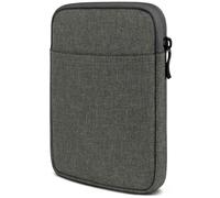 moex Custodia per Kobo Clara 2E - Custodia con scomparto per accessori, lettore e-book cover minimalista con chiusura lampo, impermeabile, grigio scuro, DC-7300-DU-GRAU