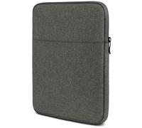 moex Custodia per tablet Acer Iconia Tab A10 - Custodia con scomparto per accessori, fibra di poliestere, minimalista con chiusura lampo, impermeabile, grigio scuro