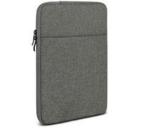 moex Custodia per tablet Doogee T20 Ultra - Custodia con scomparto per accessori, in fibra di poliestere, minimalista con chiusura lampo, impermeabile, grigio scuro, DC-6747-DU-GRAU