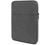moex Custodia per tablet Lenovo Tab K10 con cerniera e scomparto per accessori, in nylon tessuto morbido imbottito, custodia protettiva minimalista Dash Case, grigio scuro