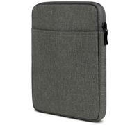 moex Custodia per tablet Ulefone Armor Pad Pro - Custodia con scomparto per accessori, fibra di poliestere, minimalista con chiusura lampo, impermeabile, grigio scuro