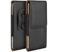 moex Custodia Plug Case per OSCAL C20 / C20 Pro con clip per cintura, in pelle PU, da inserire in pelle, colore: nero