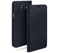 moex Custodia Similpelle a Libro, portacarte, Supporto Compatibile con Samsung Galaxy A5 (2016) | Azzurro Mare
