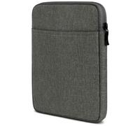 moex Custodia tablet per Samsung Galaxy Tab A9 con cerniera e scomparto per accessori, in nylon tessuto morbido imbottito, custodia protettiva minimalista Dash Case, grigio scuro