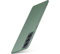 moex Custodia ultra sottile per Samsung Galaxy S21 FE 5G, custodia protettiva con protezione rialzata, sottile cover posteriore sottile, minimalista alfa, verde oliva opaco