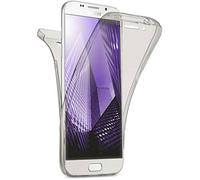 moex Doppia Custodia per Samsung Galaxy A5 (2016), Custodia in Silicone Trasparente, Custodia Protettiva Completa su Entrambi i Lati: Anteriore e Posteriore, Antracite
