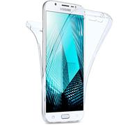 moex Doppia Custodia per Samsung Galaxy J7 (2016), Custodia in Silicone Trasparente, Custodia Protettiva Completa su Entrambi i Lati: Anteriore e Posteriore, Cristallo