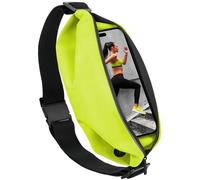moex® Easy Bag compatibile con Xiaomi Poco F6, cintura da corsa per cellulare, borsa da corsa, jogging, marsupio sportivo, impermeabile, fitness running, giallo fluo