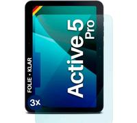 moex FlexProtect - Pellicola protettiva compatibile con Samsung Galaxy Tab Active5 Pro, spessore solo 0,2 mm, pellicola per display, HD ultra trasparente ed extra antigraffio - 3 pezzi