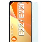 moex® FlexProtect - Pellicola protettiva opaca compatibile con Motorola Moto E22 / E22i contro riflessi, pellicola protettiva antiriflesso per display opaca, resistente e antigraffio, 3 pezzi