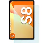 moex® FlexProtect - Pellicola protettiva opaca compatibile con Samsung Galaxy Tab S8 contro riflessi, pellicola protettiva antiriflesso per display opaca, resistente e antigraffio, 3 pezzi