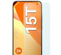 moex FlexProtect - Pellicola protettiva opaca per Xiaomi 15T, per protezione dello schermo, antiriflesso, con protezione solare, compatibile con qualsiasi custodia per cellulare, 3 pezzi