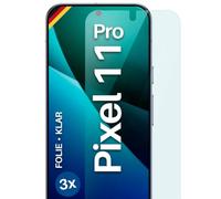 moex FlexProtect - Pellicola protettiva per display per Google Pixel 11 Pro, ultra trasparente, HD, 0,2 mm, compatibile con qualsiasi custodia, applicazione senza bolle, extra resistente ai graffi, 3
