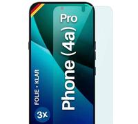 moex FlexProtect - Pellicola protettiva per display per Nothing Phone (4a), ultra trasparente HD 0,2 mm, compatibile con qualsiasi custodia, fissaggio senza bolle, pellicola per cellulare extra