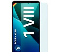 moex FlexProtect - Pellicola protettiva per display per Sony Xperia 1 VIII, ultra trasparente, HD, 0,2 mm, compatibile con qualsiasi custodia, applicazione senza bolle, extra resistente ai graffi, 3