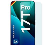 moex FlexProtect - Pellicola protettiva per display per Xiaomi 17T Pro, ultra trasparente, HD, 0,2 mm, compatibile con qualsiasi custodia, applicazione senza bolle, extra resistente ai graffi, 3 pezzi