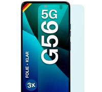 moex FlexProtect - Pellicola protettiva per Motorola Moto G56 5G, ultra trasparente HD 0,2 mm, compatibile con qualsiasi custodia, fissaggio senza bolle, pellicola per cellulare extra resistente ai