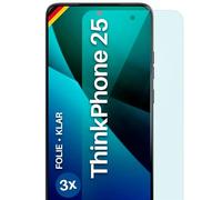 moex FlexProtect - Pellicola protettiva per Motorola ThinkPhone 25, ultra trasparente HD 0,2 mm, compatibile con qualsiasi custodia, fissaggio senza bolle, pellicola extra antigraffio, 3 pezzi