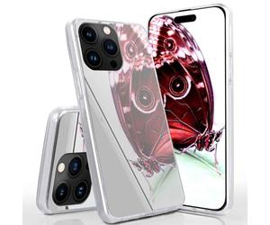 moex Mirror Case Compatibile con Apple iPhone 15 Pro Specchio Cover in Silicone Custodia con Effetto Specchio Glitter Cellulare Custodia Protettiva Specchio Custodia Protettiva Specchio Case - Argento