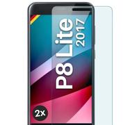 moex Pellicola in Vetro temperato Compatibile con Huawei P8 Lite 2017, Pellicola Protettiva infrangibile per Display, Pellicola in Vetro Anti sfondamento Crystal Clear, 2 Pezzi