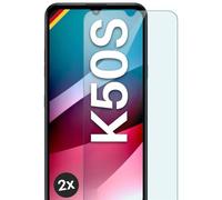 moex Pellicola in Vetro temperato Compatibile con LG K50s, Pellicola Protettiva infrangibile per Display, Pellicola in Vetro Anti sfondamento Crystal Clear, 2 Pezzi