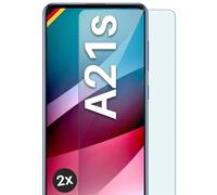 moex Pellicola in Vetro temperato Compatibile con Samsung Galaxy A21s, Pellicola Protettiva infrangibile per Display, Pellicola in Vetro Anti sfondamento Crystal Clear, 2 Pezzi