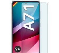 moex Pellicola in Vetro temperato Compatibile con Samsung Galaxy A71, Pellicola Protettiva infrangibile per Display, Pellicola in Vetro Anti sfondamento Crystal Clear, 2 Pezzi
