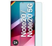 moex Pellicola in Vetro temperato Compatibile con Samsung Note20 / Note20 5G, Pellicola Protettiva infrangibile per Display, Pellicola in Vetro Anti sfondamento Crystal Clear, 2 Pezzi