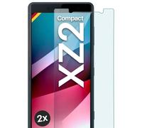 moex Pellicola in Vetro temperato Compatibile con Sony Xperia XZ2 Compact, Pellicola Protettiva infrangibile per Display, Pellicola in Vetro Anti sfondamento Crystal Clear, 2 Pezzi