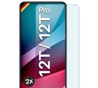 moex Pellicola protettiva in vetro per Xiaomi 12T / 12T Pro, robusta e antigraffio, infrangibile, pellicola protettiva in vetro trasparente HD, 2 pezzi